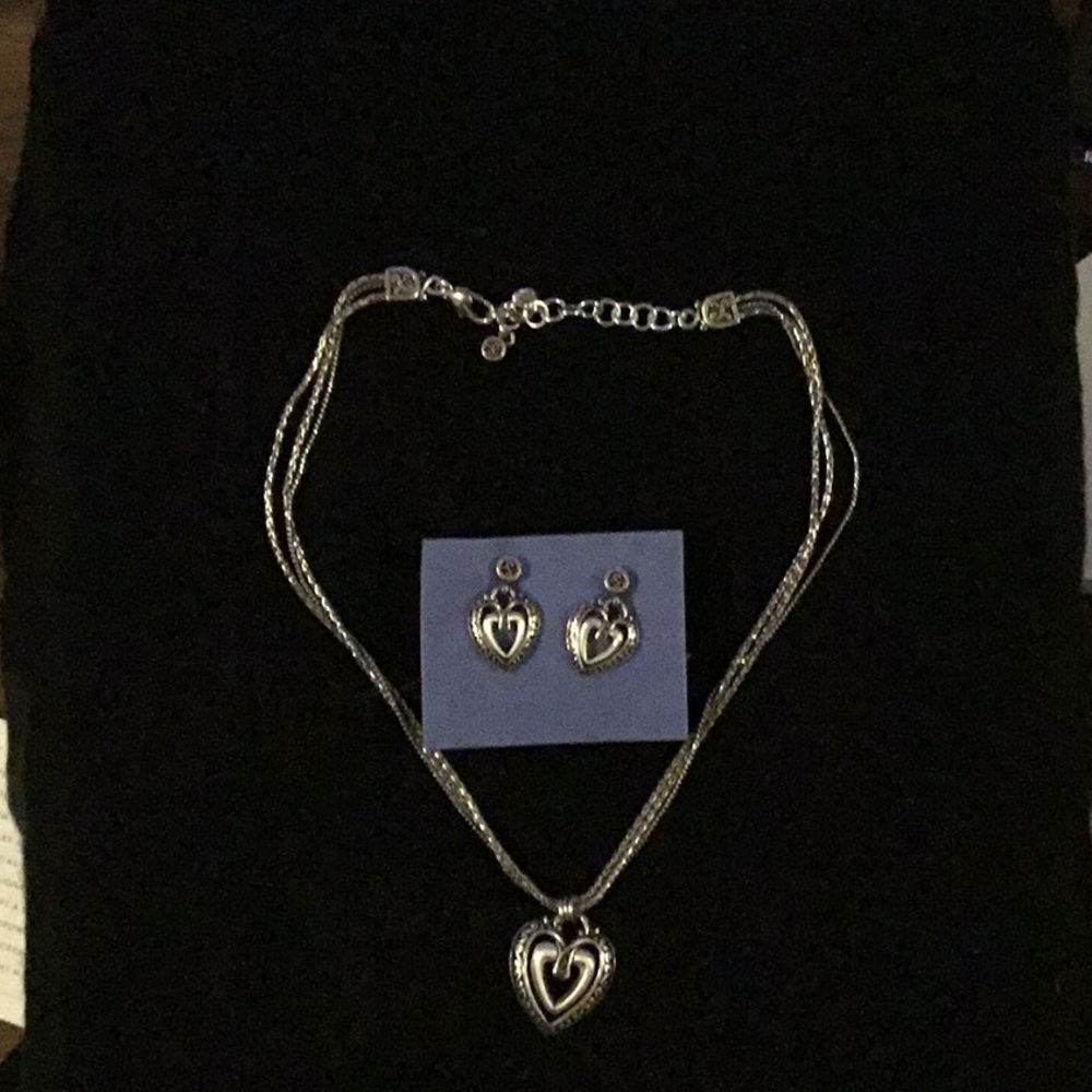 Unique Brighton 💜 Necklace Earring Set